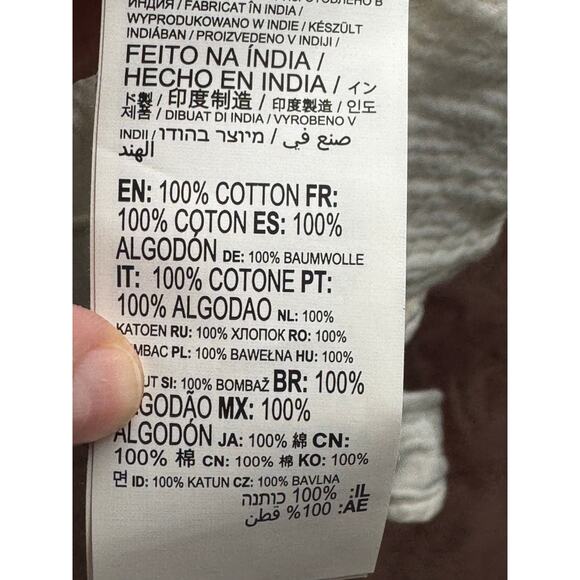 Billabong Open Skies Top Women’s M/10 White Linen Crop Tank NWT - Picture 8 of 8